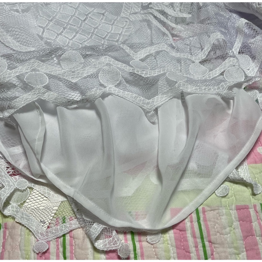 Anthropologie Summer Blouse Tank Pineapple in White NWT - Picture 8 of 14